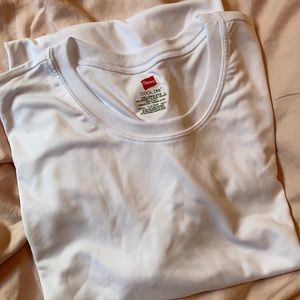 10 Pack Hanes Cool and Dry White Tee
